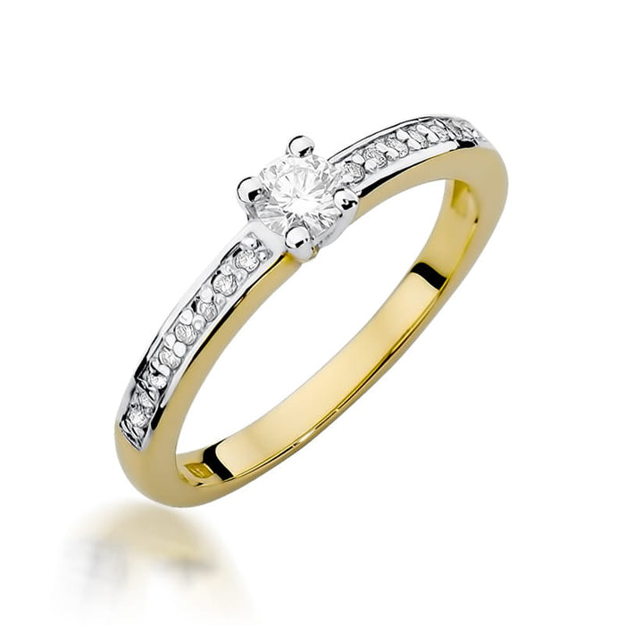 Inel Aur 14K cu Diamante Naturale 0.28 ct