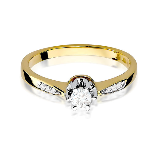 Inel Aur 14K W0291 Diamant Crescut în Laborator 0.20ct