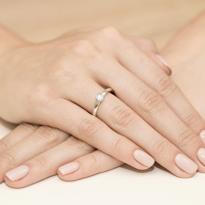 Inel Aur 14K W0292 Diamant 0,25ct