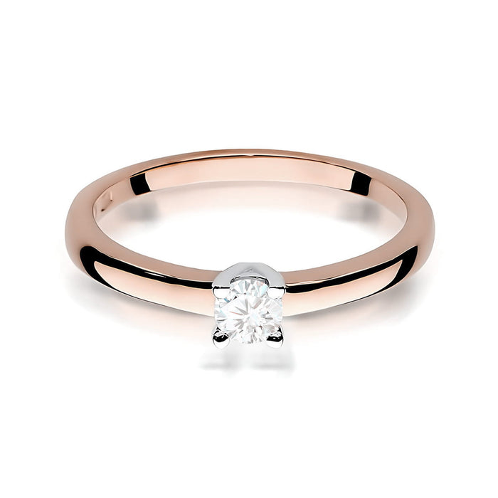 Inel Aur 14K W0292 Diamant Cultivat 0.25ct