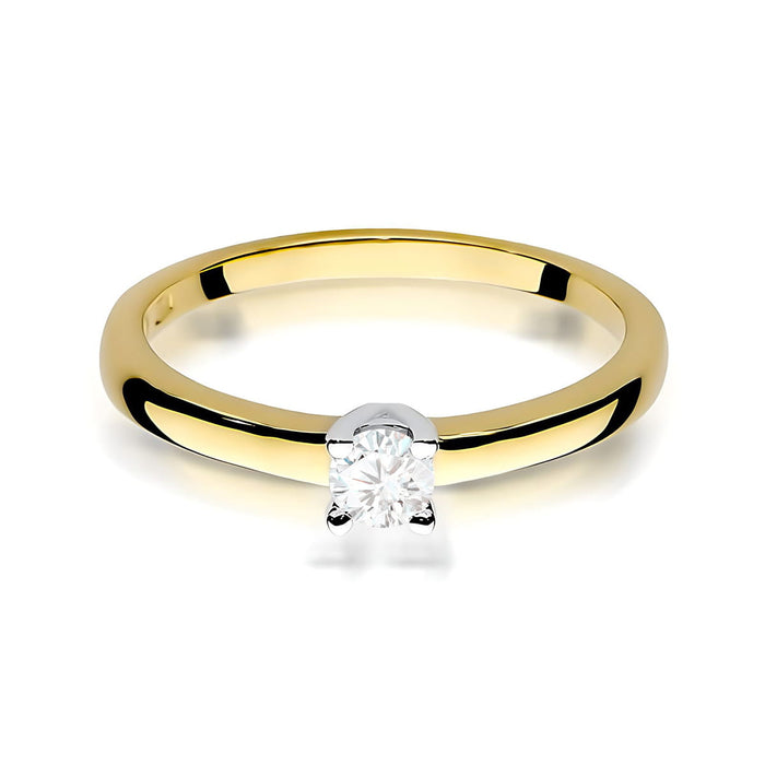 Inel Aur 14K W0292 Diamant Cultivat 0.25ct