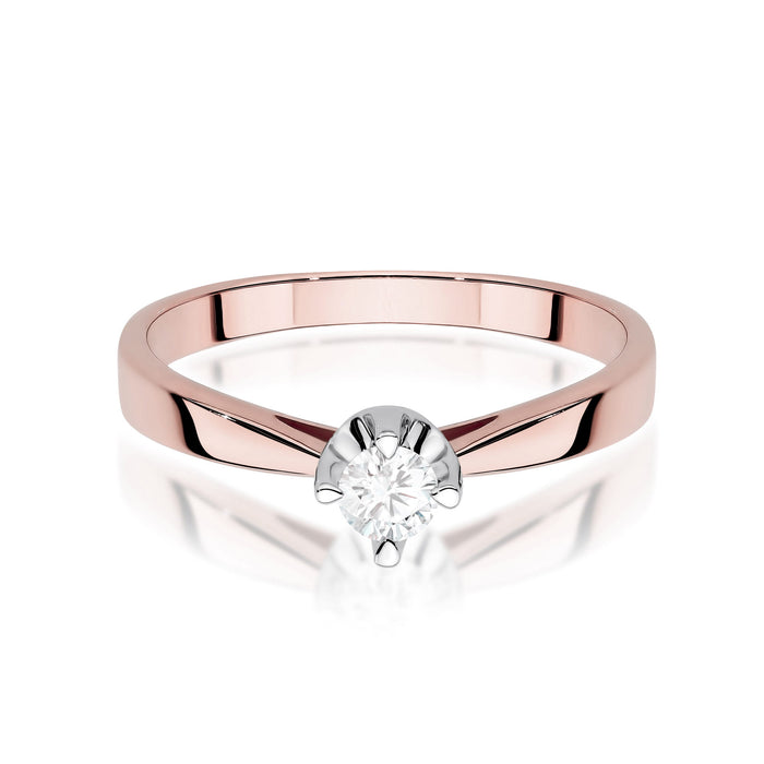 Inel Aur 14K cu Diamant de Laborator 0.20 ct