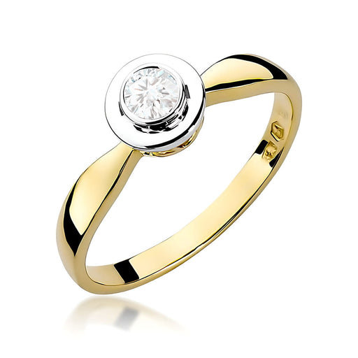 Inel Aur 14K W0294 Diamant Cultivat 0.20ct