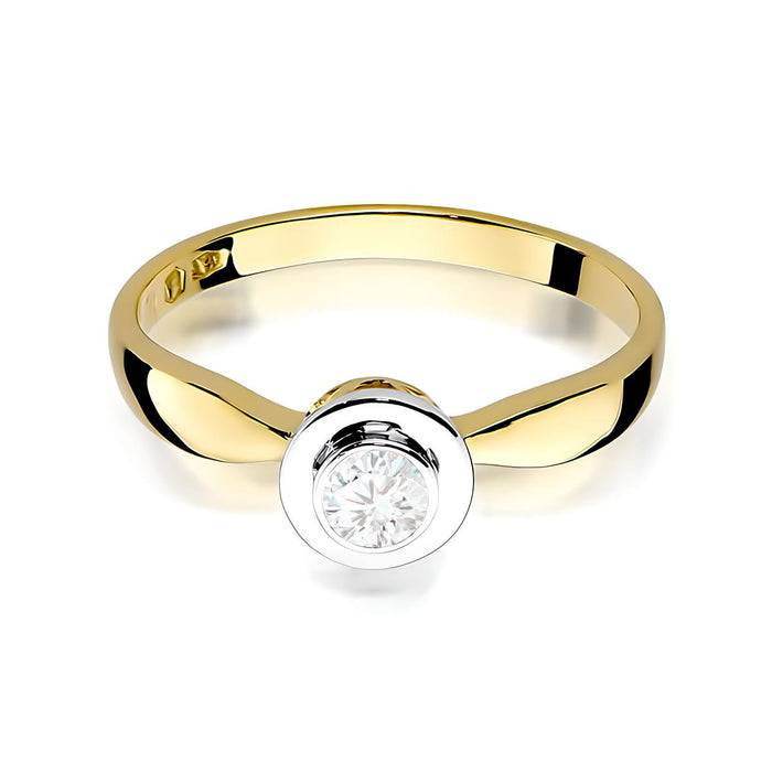 Inel Aur 14K W0294 Diamant Cultivat 0.20ct