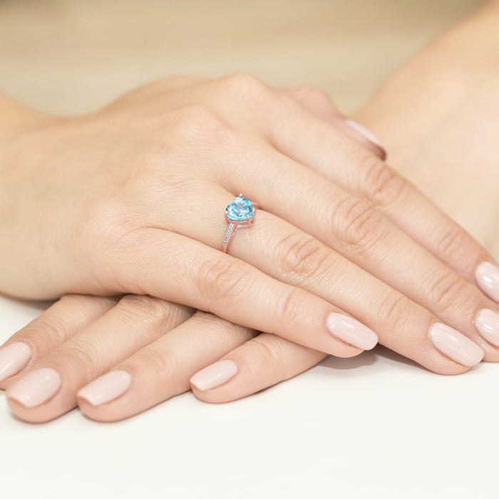 Inel Aur 14K cu Topaz 1.20 ct