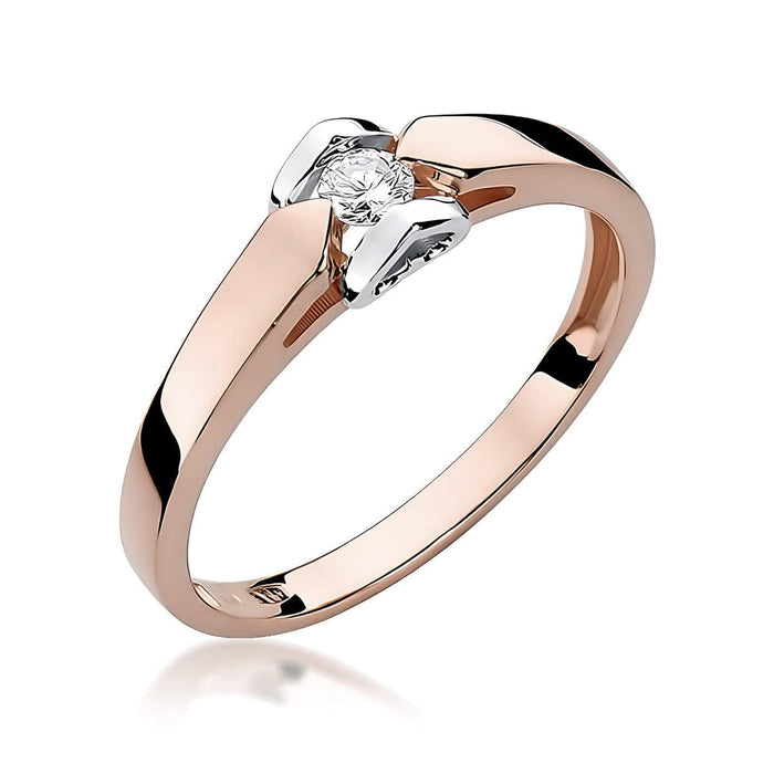 Inel Aur 14K W0320 Diamant Cultivat 0.10ct