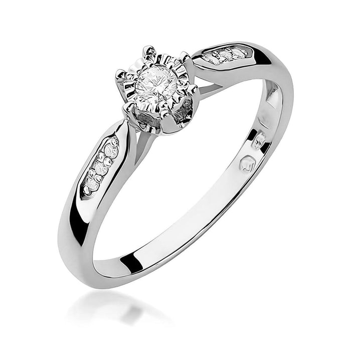 Inel Aur 14K W0328 Diamant Cultivat 0.08ct