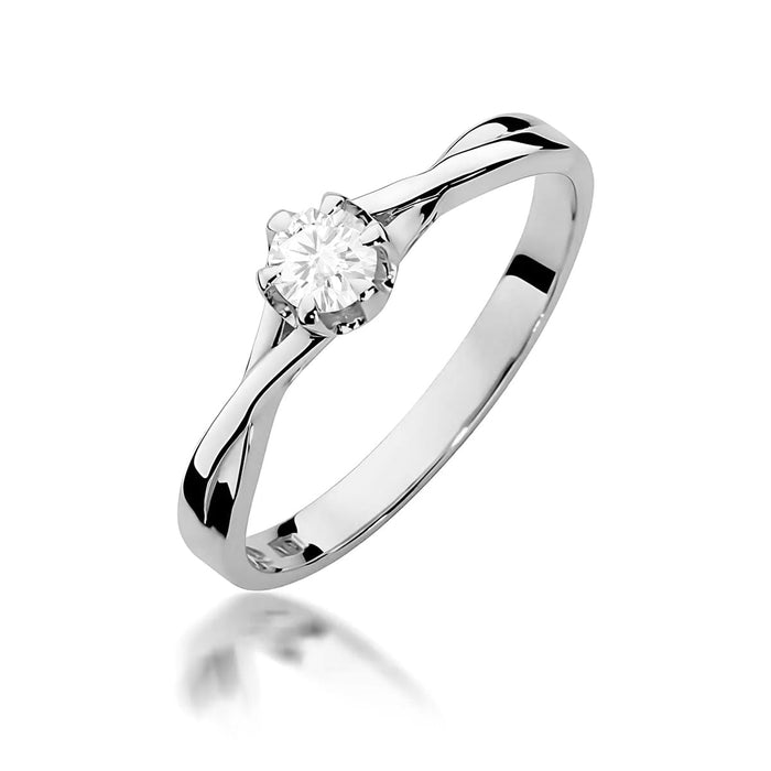 Inel Aur 14K W0340 Diamant Crescut în Laborator 0.20ct