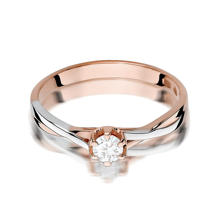 Inel Aur 14K W0340 Diamant Crescut în Laborator 0.20ct