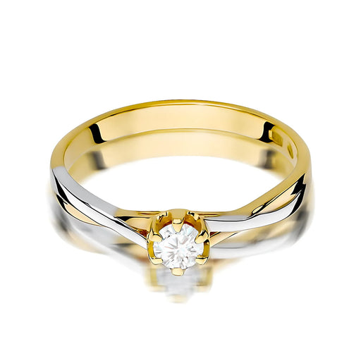 Inel Aur 14K W0340 Diamant Crescut în Laborator 0.20ct