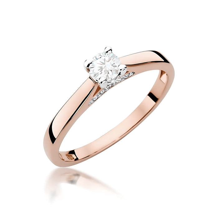 Inel Aur 14K W0341 Diamant Cultivat 0.25ct
