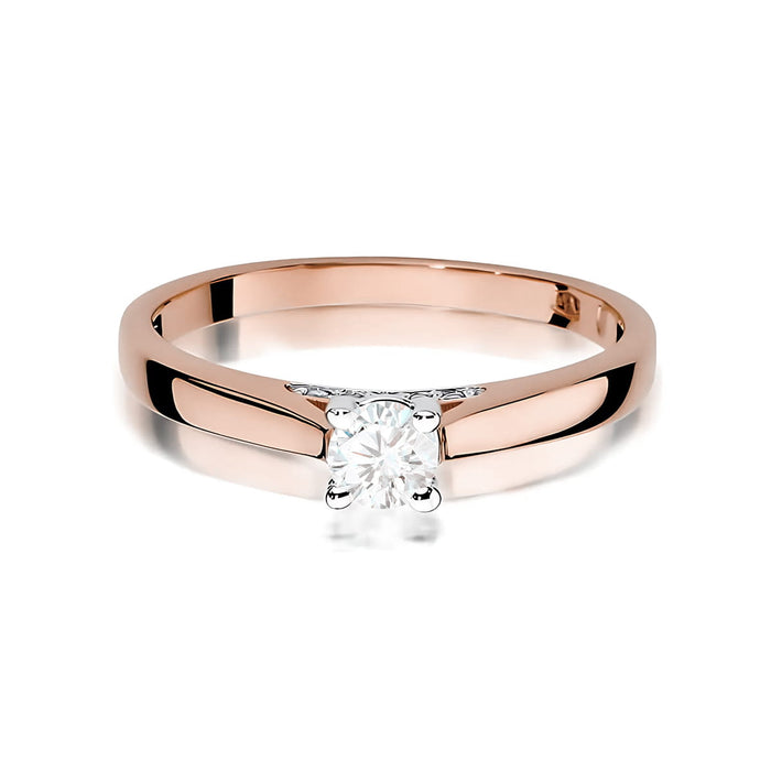 Inel Aur 14K W0341 Diamant Cultivat 0.25ct