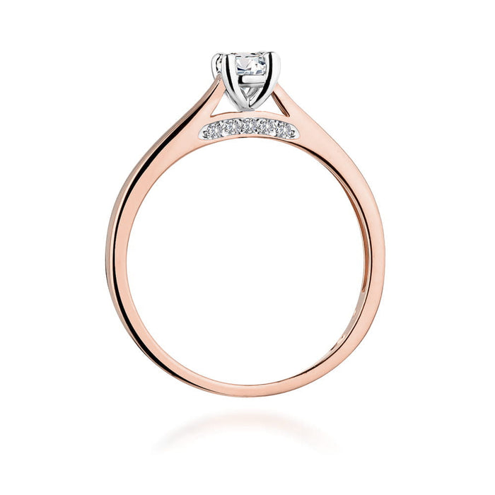 Inel Aur 14K W0341 Diamant Cultivat 0.25ct
