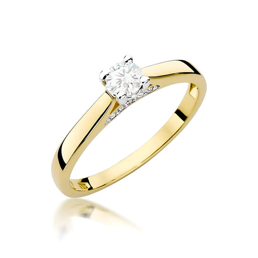 Inel Aur 14K W0341 Diamant Cultivat 0.25ct