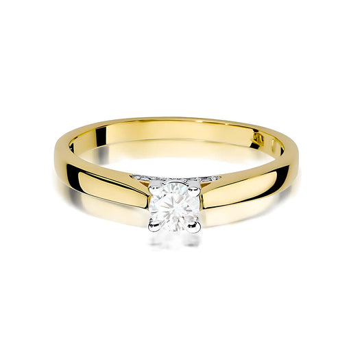 Inel Aur 14K W0341 Diamant Cultivat 0.25ct
