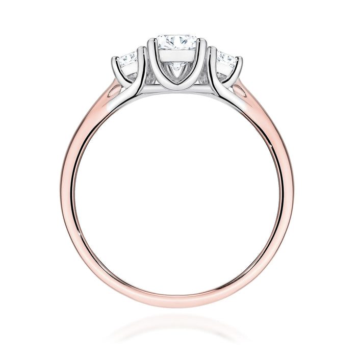 Inel Aur 14K cu Diamante de Laborator 0.49 ct