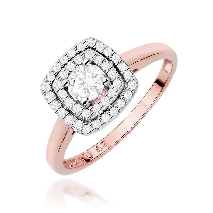 Inel Aur 14K cu Diamante de Laborator 0.50 ct