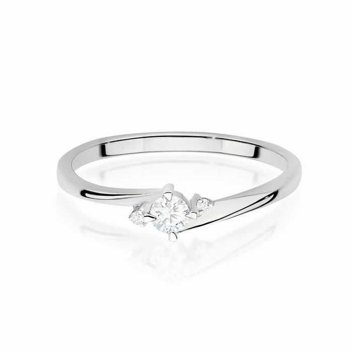 Inel Aur 14K cu Diamante de Laborator 0.12 ct