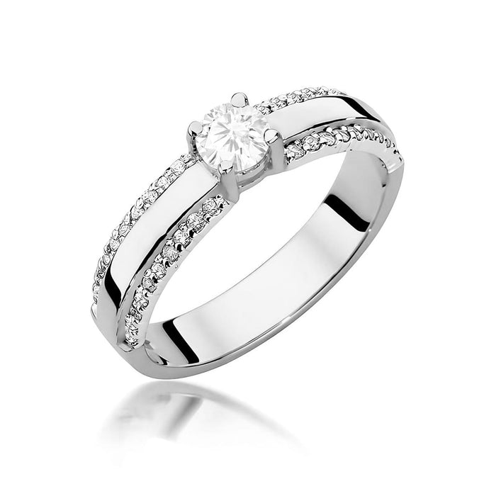 Inel Aur 14K W0356 Diamant Cultivat 0.25ct