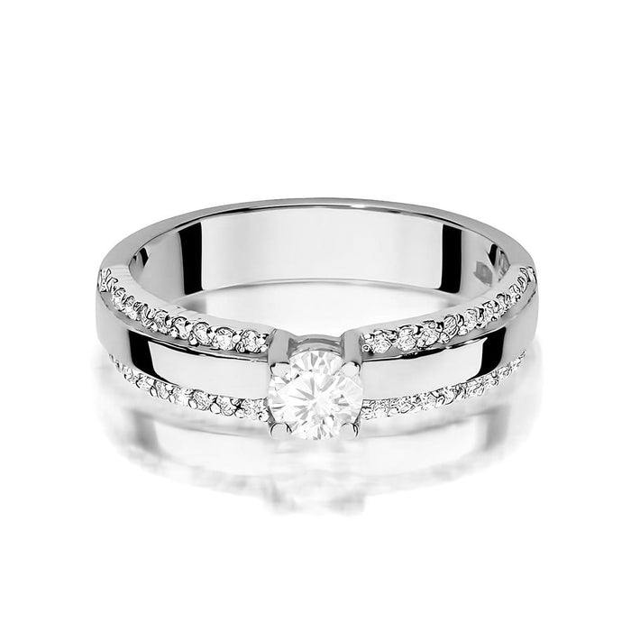 Inel Aur 14K W0356 Diamant Cultivat 0.25ct