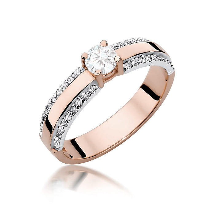 Inel Aur 14K W0356 Diamant Cultivat 0.25ct
