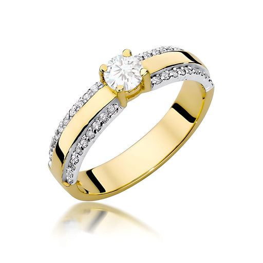 Inel Aur 14K W0356 Diamant Cultivat 0.25ct