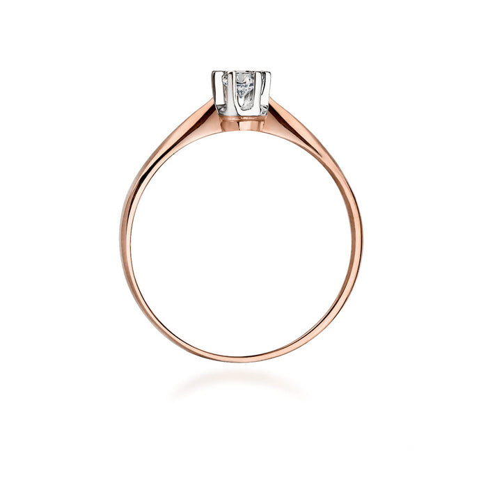 Inel Aur 14K cu Diamant Natural 0.10ct