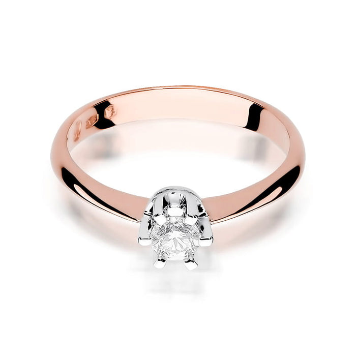 Inel Aur 14K cu Diamant Natural 0.23 ct