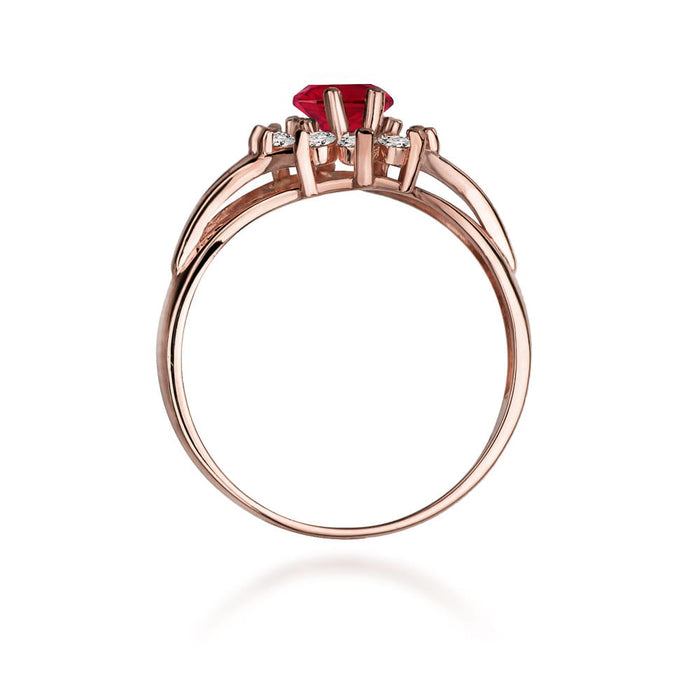 Inel Aur 14k cu Rubin 1.00 ct