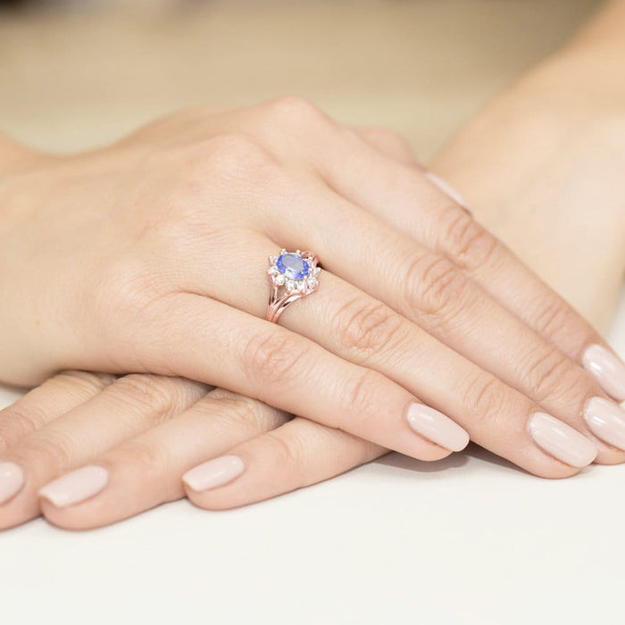 Inel Aur 14K cu Tanzanit 0.70 ct