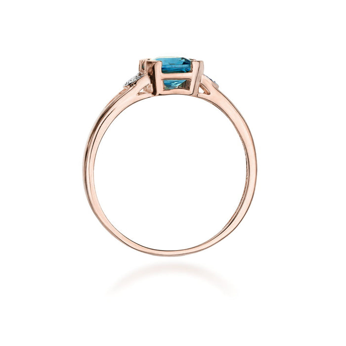 Inel Aur 14K cu Topaz 1.10 ct