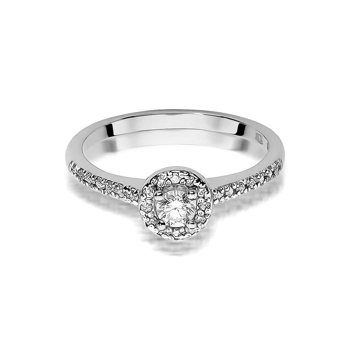 Inel Aur 14K W0406 Diamant Cultivat 0.15ct