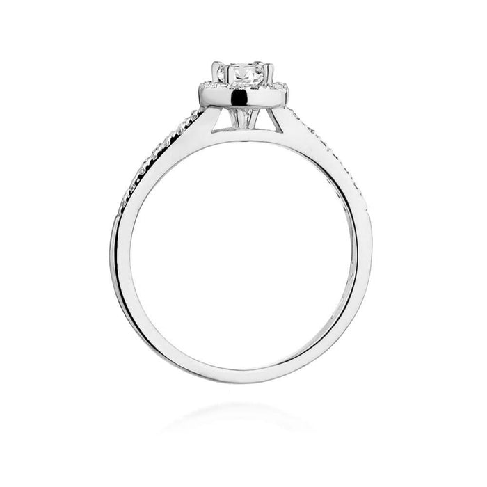 Inel Aur 14K W0406 Diamant Cultivat 0.15ct