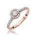 Inel Aur 14K W0406 Diamant Cultivat 0.15ct