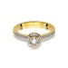 Inel Aur 14K W0406 Diamant Cultivat 0.15ct