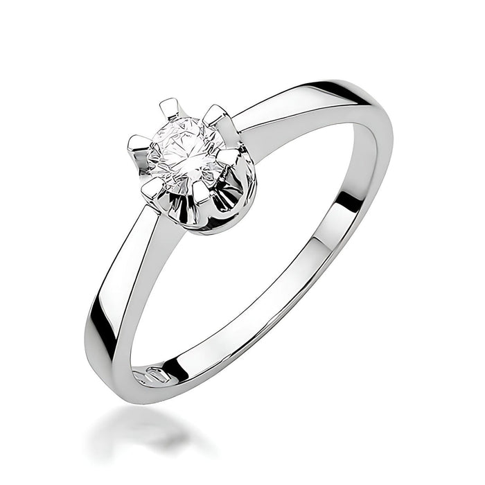 Inel Aur 14K W408 Diamant Cultivat 0.25ct