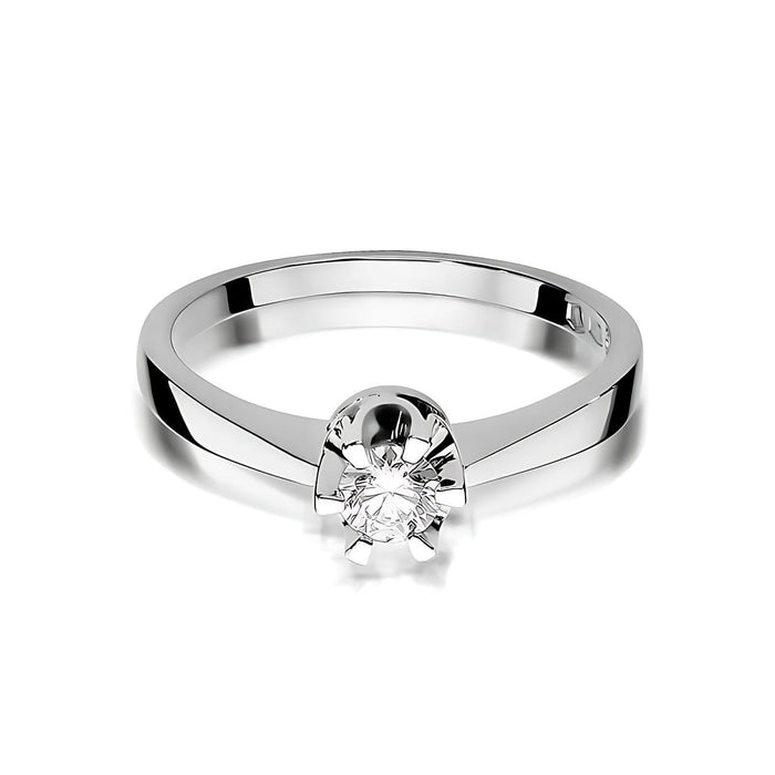 Inel Aur 14K W408 Diamant Cultivat 0.25ct