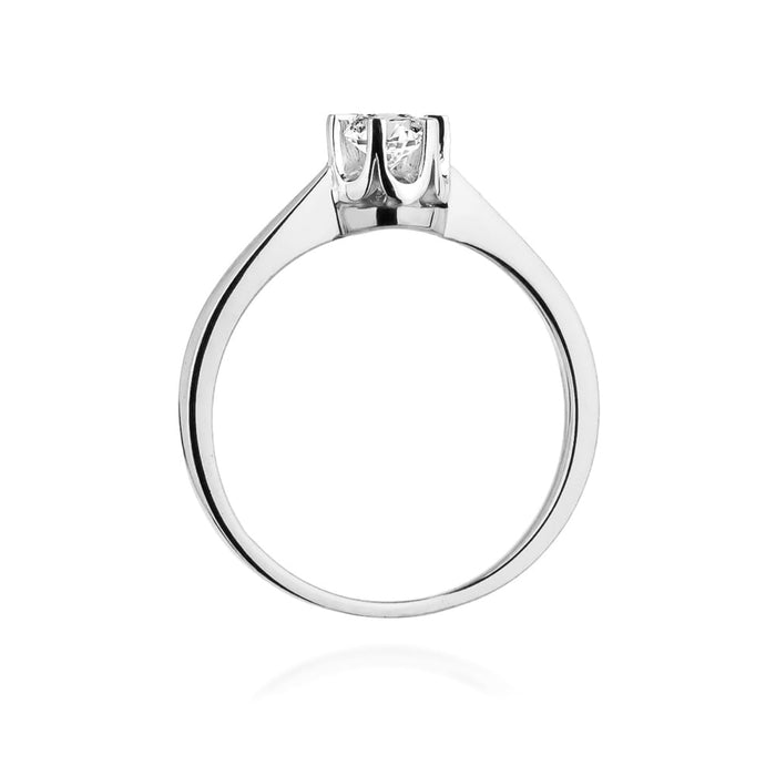 Inel Aur 14K W408 Diamant Cultivat 0.25ct