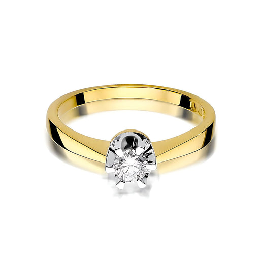 Inel Aur 14K W408 Diamant Cultivat 0.25ct