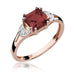 Inel Aur 14K cu Garnet 1.30 ct - Roz