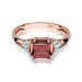Inel Aur 14K cu Garnet 1.30 ct - Roz