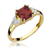 Inel Aur 14K cu Garnet 1.30 ct - Galben