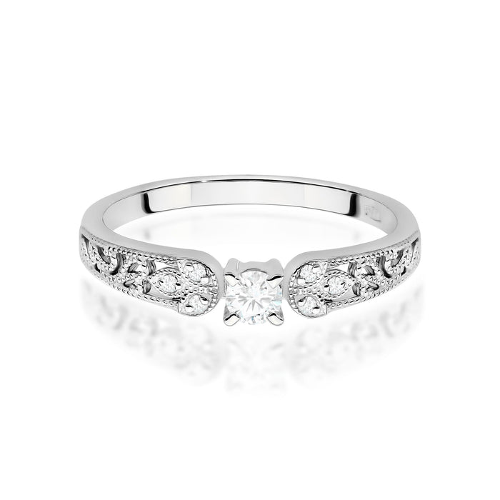 Inel Aur 14K cu Diamante de Laborator 0.13 ct