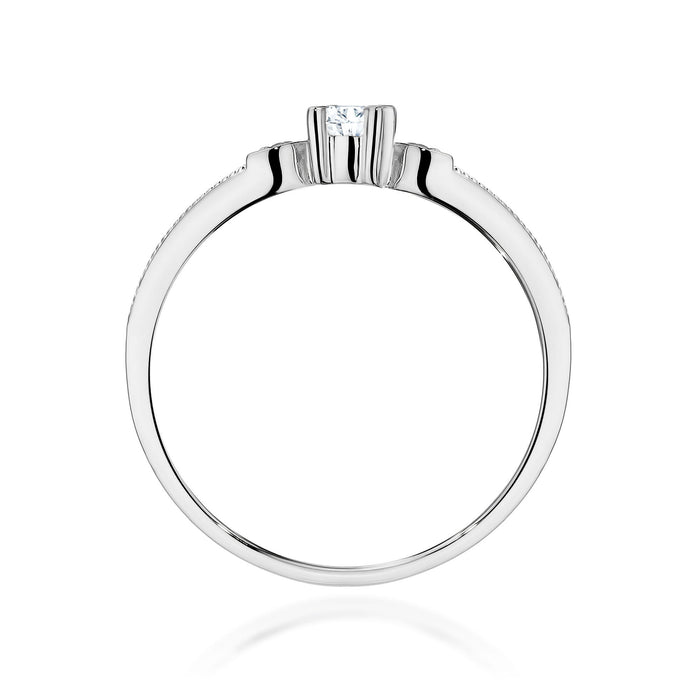 Inel Aur 14K cu Diamante de Laborator 0.13 ct