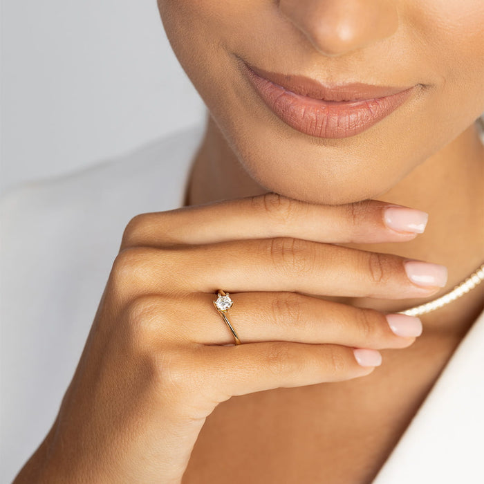 Inel Aur 14K cu Diamant de Laborator 0.50 ct