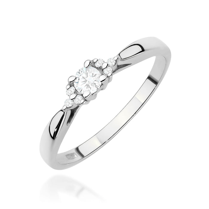 Inel Aur 14K cu Diamante de Laborator 0.13 ct