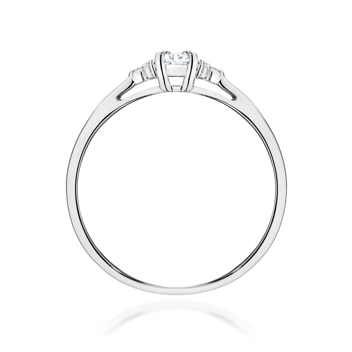 Inel Aur 14K cu Diamante de Laborator 0.13 ct