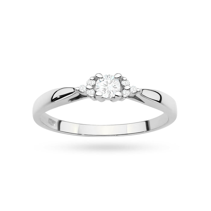 Inel Aur 14K cu Diamante de Laborator 0.13 ct