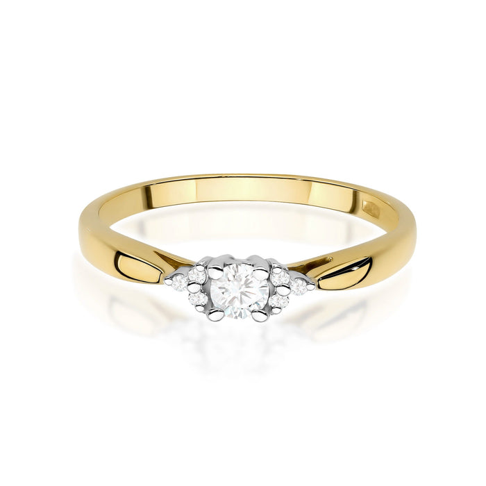 Inel Aur 14K cu Diamante de Laborator 0.13 ct