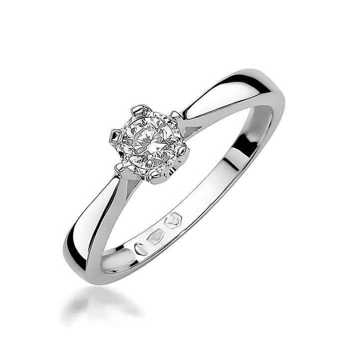 Inel Aur 14K W0429 Diamant Cultivat 0.20ct
